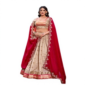 Elegant Slub Kota Zari Weaving Work with Paithani (Jacquard) Border Lehenga Choli for Wedding Prom & Diwali - Product Image 1