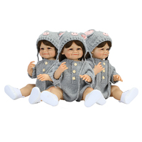 Pelucas para Muñeca Bebé Reborn Emillia de Silicona Realista de 55 cm, con Aspecto Natural, Suave, que Llora y Hace Pipí