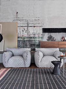 Fauteuil de détente bleu de style nordique, confortable, pour salon et chambre à coucher, meubles de maison - Product Image 3