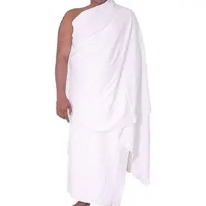 Toalha muscular ihram hajj, conjunto de toalha de poliéster com secagem rápida, 100%