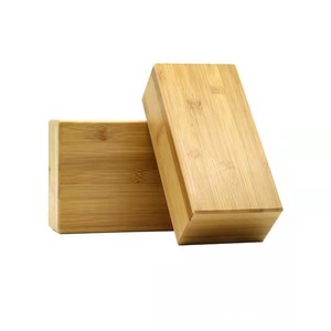 Bamboo Yoga <b>Block</b> Yoga Brick Gym Fitness Yoga Exercise Set Eco-friendly Natural - Product Image 1