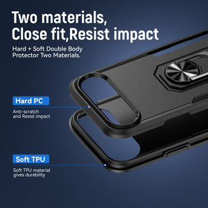 Từ Vòng Có Thể Điều Chỉnh Đá Đứng 2in1wireless Sạc Cứng PC Mềm TPU Antishock Điện Thoại Di Động Trường Hợp Đối Với <span class=keywords><strong>iPhone</strong></span> 17 Không Khí - Product Image 2