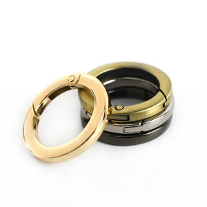 MeeTee BF172 16-38mm fil plat anneau ouvert accessoires de bagage fermoir Snap porte-clés matériel sac à main sangle ressort O anneau boucles - Product Image 6