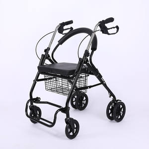 Buen precio multifuncional Rollator Walker con freno de mano y cesta para ancianos - Product Image 5