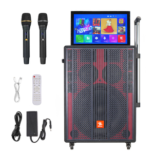 23 ''cảm ứng thông minh Màn hình hiển thị Karaoke <span class=keywords><strong>Wifi</strong></span> loa với Mic và màu xanh răng không dây công suất cao loa - Product Image 1