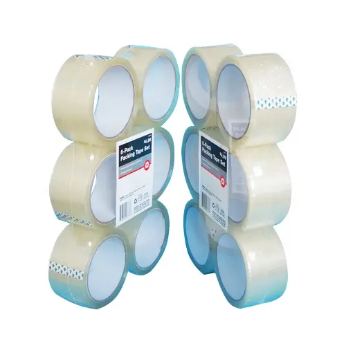 48mm x 100m x 45mic Clear hot sales high quality adhesive duck tape for sealing free shipping Transparent Adhesive Bopp Tape