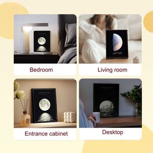 Lámpara Nocturna LED Moderna con Cuadro Decorativo, Altavoz Inalámbrico de 4000mAh, Decoración para el Hogar - Product Image 6