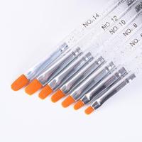 Professionnel 7 pièces/ensemble manucure thérapie UV Gel brosse Transparent acrylique ongles peinture brosse Nail Art pinceaux
