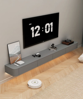 Meubles TV contemporains, supports muraux modernes en bois pour salon, personnalisation d'usine