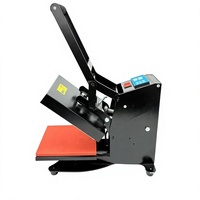 Presse à chaud électrique semi-automatique 220V pour étiquettes, 10x10cm, 15x15cm, 20x20cm, 4x4'', 6x6'', 8x8'', petite presse pour impression de logos sur col de T-shirt
