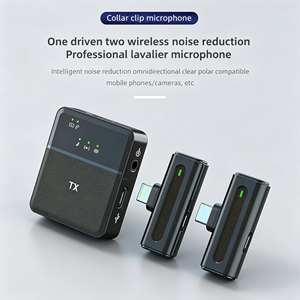 SX8 Professional Wireless Lavalier <b>Microphone</b> with Type C Connector Desktop Use Noise Cancelling & Portable-New Hot Selling - Product Image 1