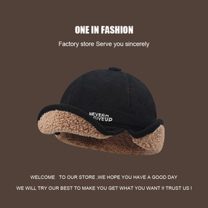 Lei Feng <b>Hat</b> Bucket <b>Hat</b> With Ear Flaps Windproof <b>Warm</b> Beige Adult Cycling Winter <b>Hat</b> - Product Image 5