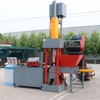 Presse à blocs quatre colonnes entièrement automatique PLC pour le compactage de copeaux métalliques (aluminium, cuivre) et le recyclage