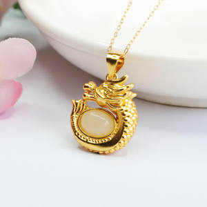 2026 S925 จี้หยกซีมังฮอตเทียนฝังเงิน สร้อยคอสำหรับเจ้าของ จัดส่งสด S2081908 - Product Image 1