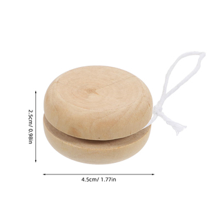 Wholesale Bulk Blank Unfinished Small Custom Logo Cartoon Designs Birthday Party Gift Favors <strong>Wooden</strong> Yo-Yo <strong>Toy</strong> <strong>for</strong> Kids Baby - Product Image 2