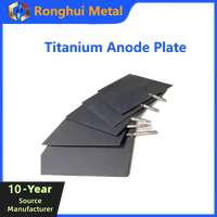 Plaque d'anode en titane revêtue de ruthénium iridium MMO pour l'industrie chloroalkalière, électrode DSA longue durée pour l'électrolyse de la saumure