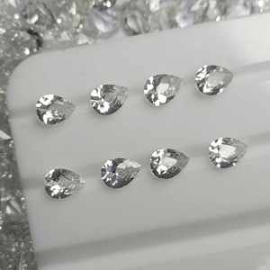 High Quality <strong>Real</strong> 2.1-2.5mm White Sapphire Gemstones Round <strong>Diamond</strong> Cut <strong>Natural</strong> <strong>Loose</strong> Stones Inlay Earrings Fashion Jewelry - Product Image 4