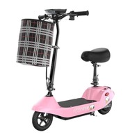 Mini trottinette électrique pour enfants, cadre en acier à haute teneur en carbone, batterie 24V, pliable, vitesse maximale de 18 km/h, capacité de charge de 100 kg