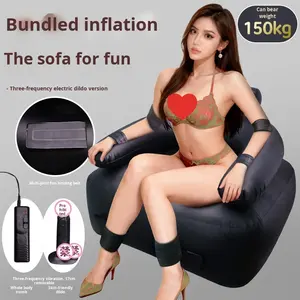 Divano letto gonfiabile in PVC per sesso, cuscino ad aria BDSM, sedia sexy per coppie, chaise longue rossa, grandi divani gonfiabili per soggiorno - Product Image 2