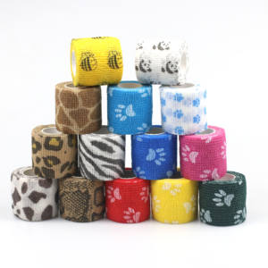 Matériel non tissé pour animaux <span class=keywords><strong>de</strong></span> compagnie 2023, impression <span class=keywords><strong>de</strong></span> dessins animés personnalisée, camouflage, mains et jambes, <span class=keywords><strong>bandage</strong></span> <span class=keywords><strong>auto</strong></span>-<span class=keywords><strong>adhésif</strong></span> imperméable - Product Image 4