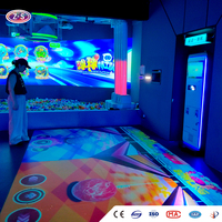 Projecteur de sol mobile interactif, système de projection pour aire de jeux intérieure, pour centre commercial