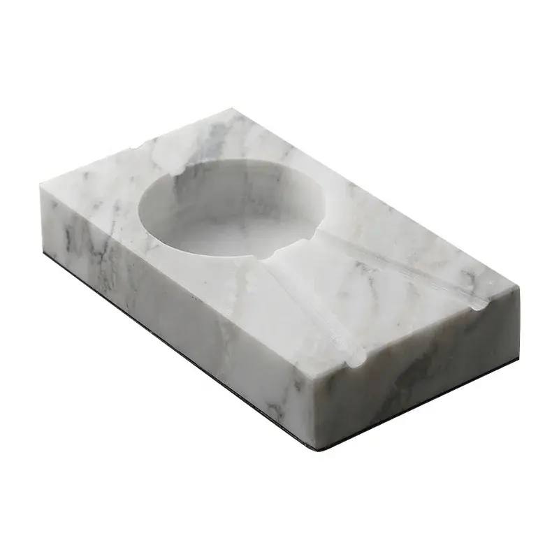 Modern light luxury coffee table marble ashtray decoration model room living room decorated cigar marble ashtray