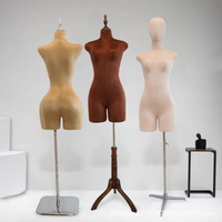 Mannequin Femme Taille Européenne Mi-Corps avec Grosses Hanches, Jambes et Tête pour Vitrine de Magasin de Vêtements