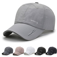 Gorra de Béisbol Deportiva de Primavera/Verano con Banda Reflectante, Tejido de Malla Transpirable, Secado Rápido, para Viajes al Aire Libre, Unisex, 100% Poliéster