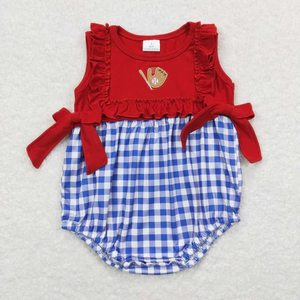 Venta al por Mayor de Conjuntos de Ropa a Juego para Hermanos, Niñas y Niños, Estilo Béisbol Rojo - Product Image 3