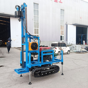 Portable 100m Electric Motor <strong>Mini</strong> Diesel Engine Small Hydraulic Water Well <strong>Drilling</strong> Rig for Water Well Mining - Product Image 1