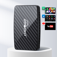 Ottocast Arrival Android 12 AI Box para Autos con CarPlay Inalámbrico y Apple CarPlay, YouTube, Netflix, Aplicaciones Fijas, 2+16G