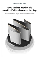 Presse à ail multifonctionnelle Pressing Dicer Slap Tool Manual Hand Garlic Cutter Food Vegetable Onion Chopper