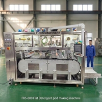 Machine de scellage automatique pneumatique à 3 chambres, contrôlée par PLC, pour dosettes de lessive en film PVA et perles de lessive, compatible multi-matériaux