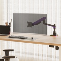 Direct de l'usine vente en gros personnalisé pas cher 17-42 pouces support rotatif pivotant pour ordinateur portable 33 Lbs capacité de chargement moniteur bras pour Studios