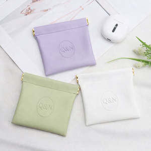 Bolsa de Almacenamiento de Cosméticos, Monedas y Joyas, de Piel Sintética, Colorida, Personalizada, Grande, Portátil, con Abertura, para Mujer - Product Image 5