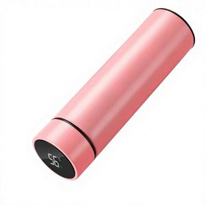 Ensemble cadeau d'affaires personnalisé - Bouteille d'eau intelligente en acier inoxydable isolée avec affichage de la température LED, design minimaliste, 6 à 12 tasses cadeaux - Product Image 3