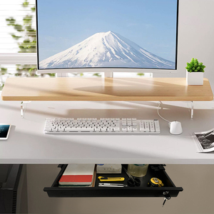 JH-Mech Under Desk Mounted Sliding Pull-Out Desk <strong>Storage</strong> Organizer for Workstation Ultra <strong>Slim</strong> Under Desk <strong>Storage</strong> <strong>Drawer</strong> - Product Image 1