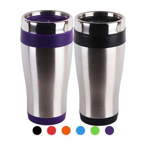 Vaso Promocional Personalizado con Logotipo de 450 ml, Taza de Viaje Portátil para Auto, Vaso de Acero Inoxidable Grabado con Láser, Fabricante, Gran Venta - Product Image 1