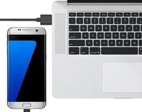 Câble de charge universel USB 2.0 AM vers Type-C, compatible avec les tablettes, les téléphones, les écouteurs et autres appareils pour l'alimentation électrique.