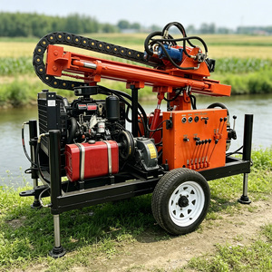 Hot Sale Diesel Engine Water Well Drilling Rig 300m Deep Drilling Machine for Sale - Product Image 1