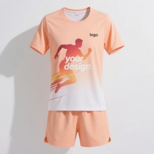 Conjunto Deportivo Personalizado al por Mayor, Ropa Deportiva para Gimnasio, Conjunto de Camiseta y Pantalones Cortos Estampados Unisex para Verano - Product Image 5