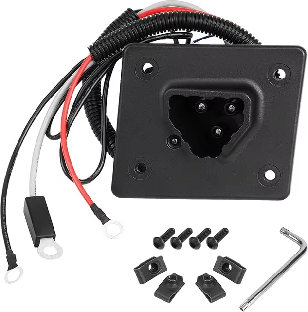 New Golf Cart 48V Charger for EZGO RXV Delta-Q Batteries and Charging Port OEM Wiring #602529 611200