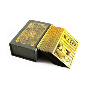 Juego de Cartas del <span class=keywords><strong>Tarot</strong></span> Clásico Popular para Principiantes, 12*7, Impermeable, de Plástico, Ecológico, con Lámina Dorada, Portátil, Duradero, en Caja de Regalo, <span class=keywords><strong>Tarot</strong></span> Hanshin - Product Image 3