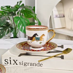 ชุดจานอาหารค่ำหรูหราพร้อมแก้วกาแฟ ของขวัญขึ้นบ้านใหม่ ของขวัญแต่งงานสำหรับเพื่อนสนิท - Product Image 6