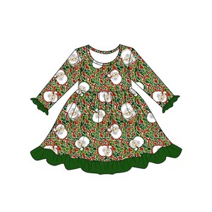 Robe trapèze mi-longue respirante en polyester/coton pour filles, imprimé personnalisé Cœur de la Saint-Valentin, Noeud, Père Noël, pour l'été - Product Image 5