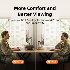 Máy tính màn hình đứng USB mở rộng PD nhanh chóng sạc văn phòng bàn giá lưu trữ Màn hình Riser với 9-in-1 Hub - Product Image 4