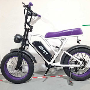 Bicicleta Eléctrica de 7 Velocidades con Llantas Anchas, 1000W, 48V, Diseño Impermeable, Doble Amortiguación, Bicicleta Eléctrica Retro Más Vendida <span class=keywords><strong>para</strong></span> Playa, Montaña y Uso Diario - Product Image 4