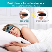 Masque de sommeil 3-en-1 avec écouteurs sans fil TWS intégrés – Bandeau Bluetooth pour homme et femme, idéal pour le sport, la musique et les appels
