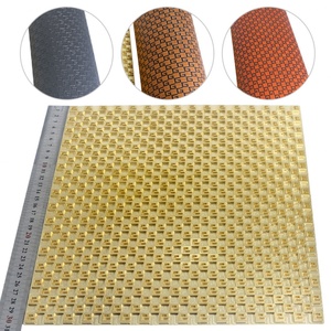 Timbres en cuir PU gaufré, bronzés au cuivre, personnalisés, 30x30cm - Product Image 2