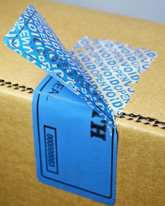 Custom-<b>printed</b>, self-adhesive, waterproof, round, tamper-evident blank security hologram labels (void-free type). - Product Image 2